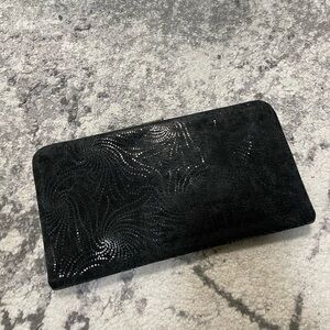 Lodis Black Textured Clutch